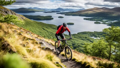 exploring Loch Lomond by mountain bike