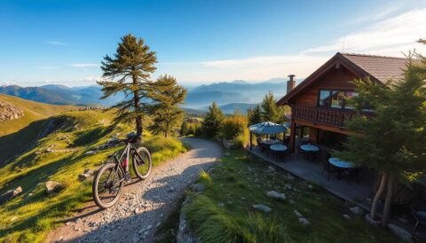 mountain biking and pub stops in the UK