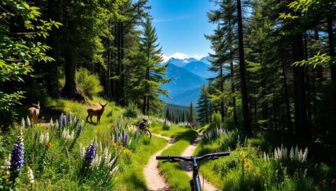 mountain biking and wildlife spotting in the UK