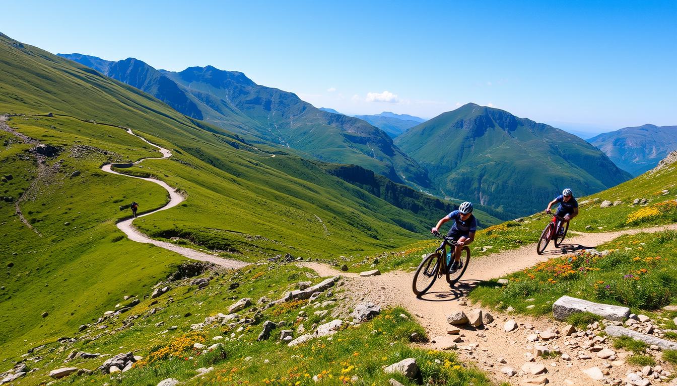 mountain biking in Snowdonia