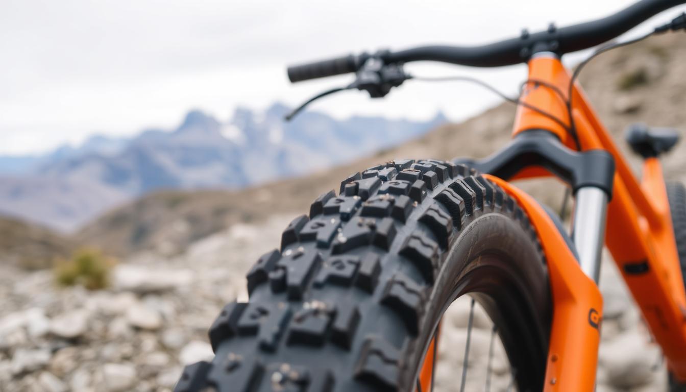 orange mountain bike