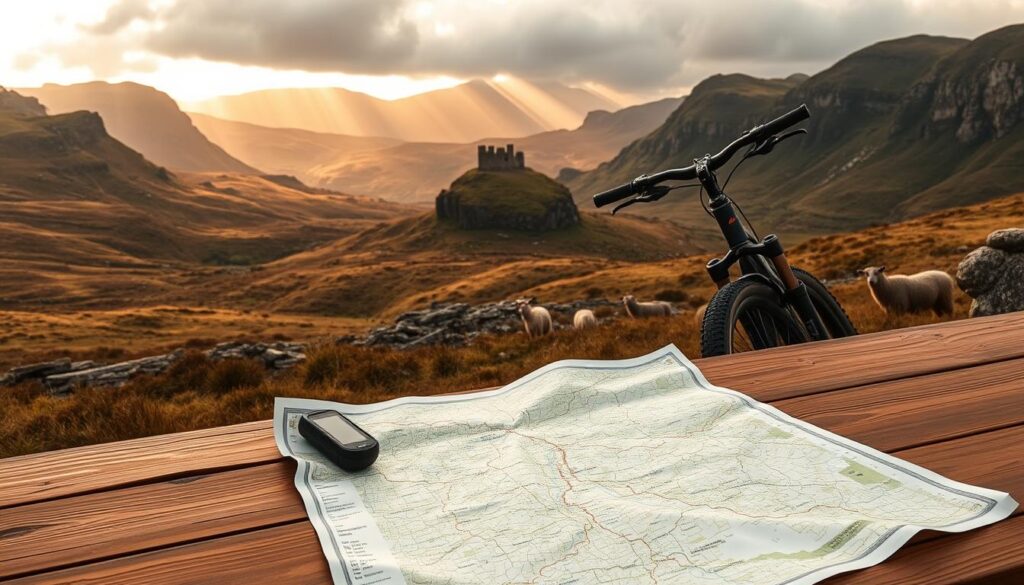 cycling tour planning in the Scottish Isles