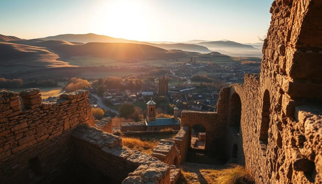 exploring historic ruins and towns